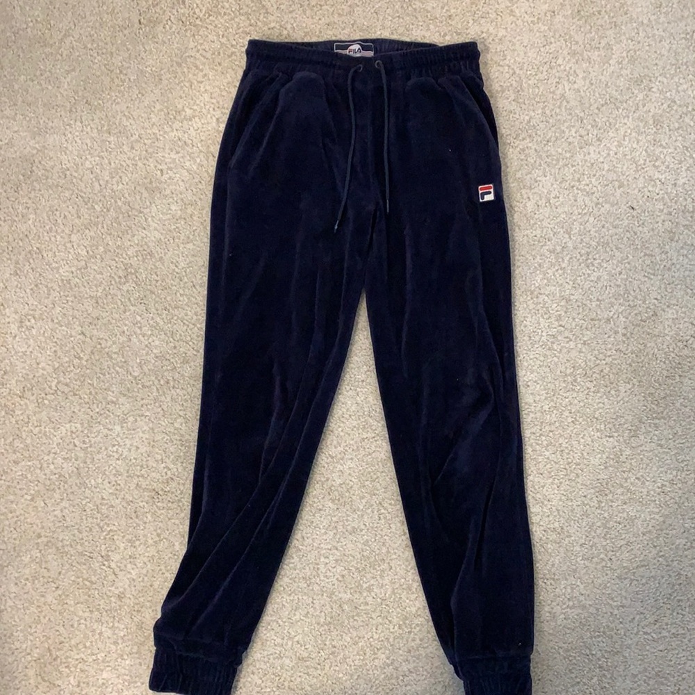 Fila velour sweatpants